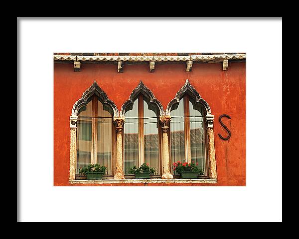 Outdoors Framed Print featuring the photograph Venetian Trifecta by Doug Davidson