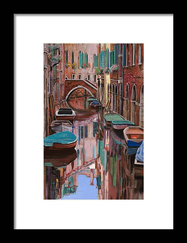 Venice Framed Print featuring the painting Venezia colorata by Guido Borelli
