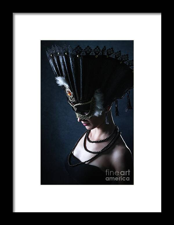 Fashion Framed Print featuring the photograph Venice Carnival Mask by Dimitar Hristov