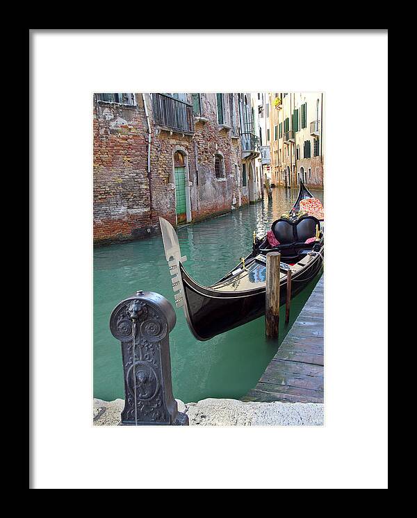 Gondola Framed Print featuring the photograph Venice by Elvira Butler