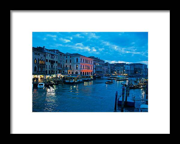 Venice Framed Print featuring the photograph Venice Evening by Eric Tressler