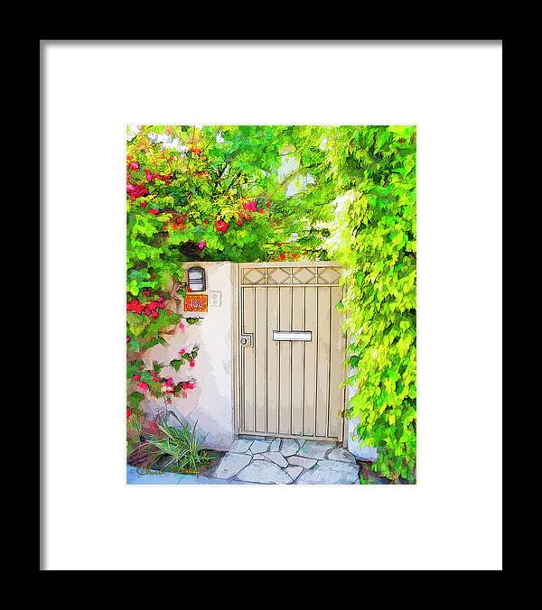 Venice Gate Framed Print featuring the photograph Venice Gate by Chuck Staley