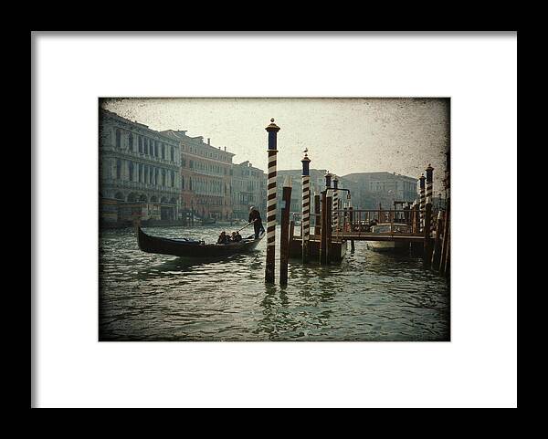 Venice Framed Print featuring the photograph Venice Gondola by Marna Edwards Flavell