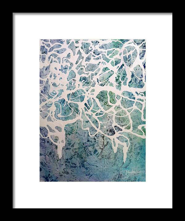 Venitian Plaster Framed Print featuring the painting Venitian Plaster and Old Lace by Jim Whalen
