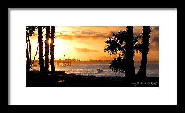 Ventura Framed Print featuring the photograph Ventura California Sunrise by John A Rodriguez