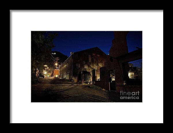 Venus Framed Print featuring the photograph Venus setting in Jerome Az by Ron Chilston