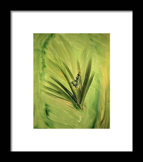Fairy Framed Print featuring the painting Ver Vi An by Anjel B Hartwell