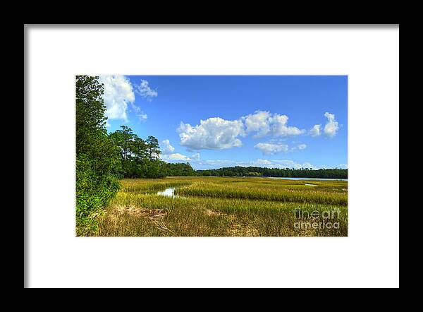 Scenic Framed Print featuring the photograph Vereen Historical Garden And Park by Kathy Baccari