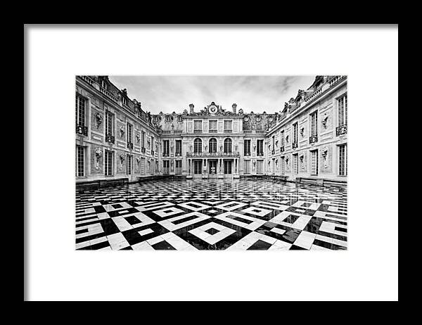 Versailles Architecture Framed Print featuring the photograph Versailles architecture Paris by Pierre Leclerc Photography