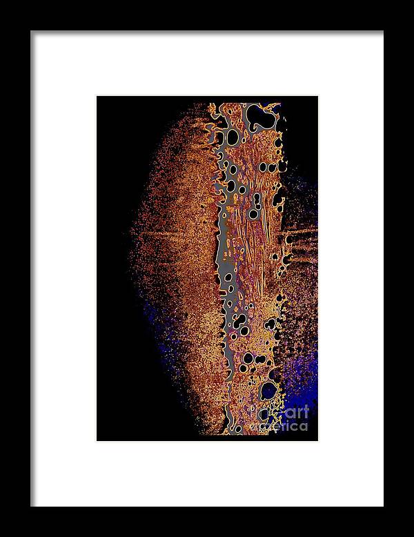 Abstract Framed Print featuring the photograph Vertical Abstract by Diane montana Jansson