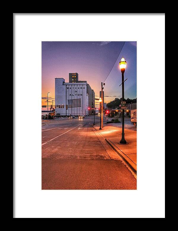 Sunup Framed Print featuring the photograph Vertical Alton Sunup by Buck Buchanan