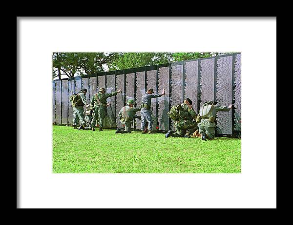 Veterans Framed Print featuring the photograph Veterans Memorial by Carolyn Marshall