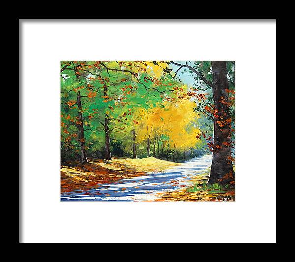 Fall Framed Print featuring the painting Vibrant Autumn by Graham Gercken