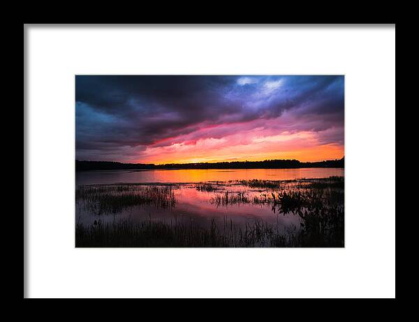 Sunset Framed Print featuring the photograph Vibrant by Parker Cunningham