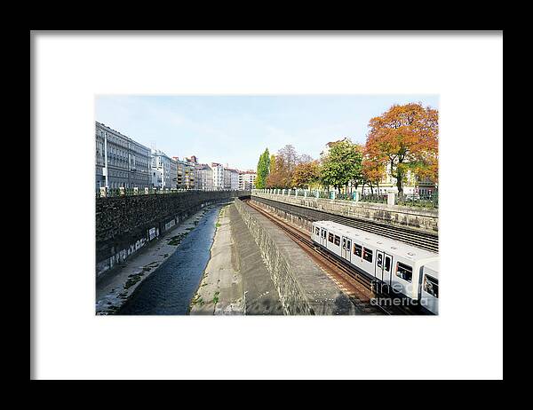 Cslanec Framed Print featuring the photograph Vienna Canal by Christian Slanec