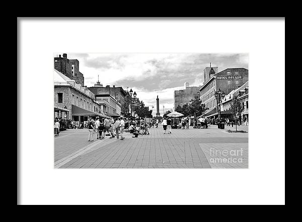 Vieux Montreal Framed Print featuring the photograph Vieux Montreal by Reb Frost