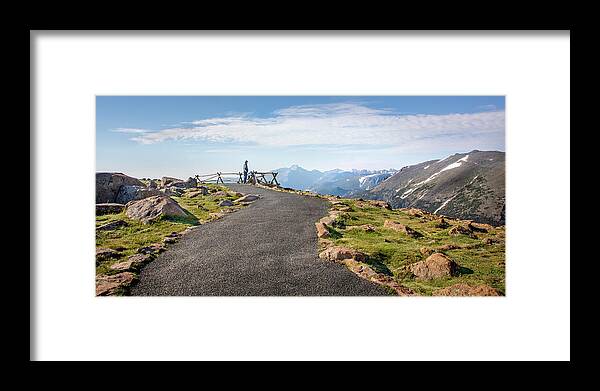 Mountain Range Framed Print featuring the photograph View At The Top by James Woody