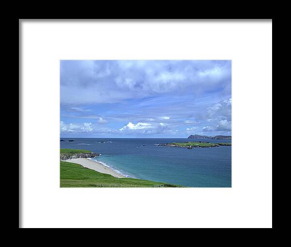 Seascape Framed Print featuring the photograph View Blasket Island #g0 by Leif Sohlman