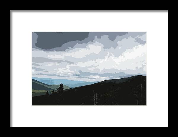 Photograph Framed Print featuring the photograph View from Mount Washington II by Suzanne Gaff
