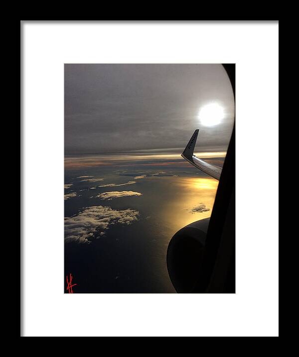 Coletteheraguggenheim Framed Print featuring the photograph View from Plane by Colette V Hera Guggenheim