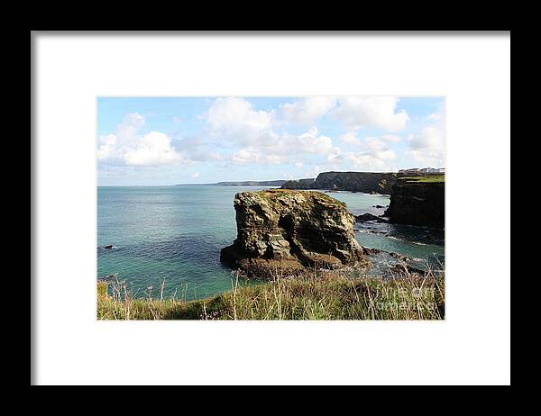 Porth Framed Print featuring the photograph View from Porth Peninsula by Nicholas Burningham