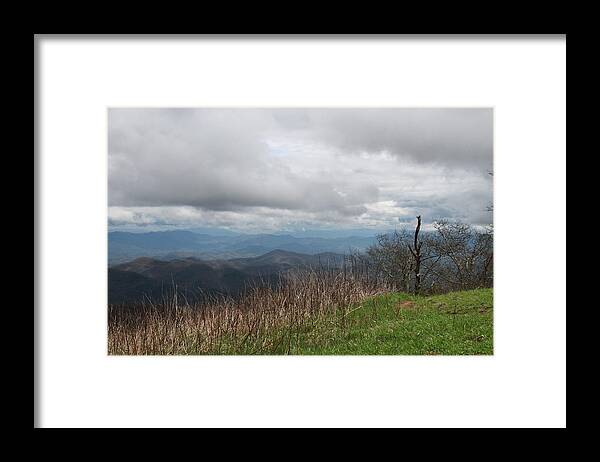 Nantahala National Forest Framed Print featuring the photograph View from Silers Bald 2015e by Cathy Lindsey