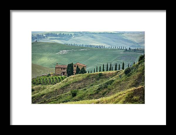 Italy Framed Print featuring the photograph View from the Hill by Joachim G Pinkawa