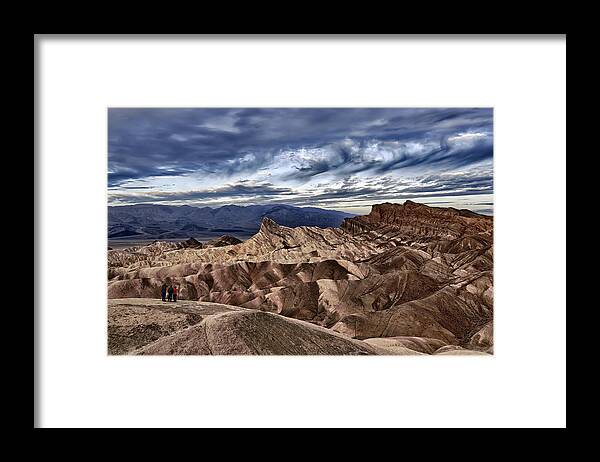 California Framed Print featuring the photograph View from Zabriskie Point by Cheryl Strahl