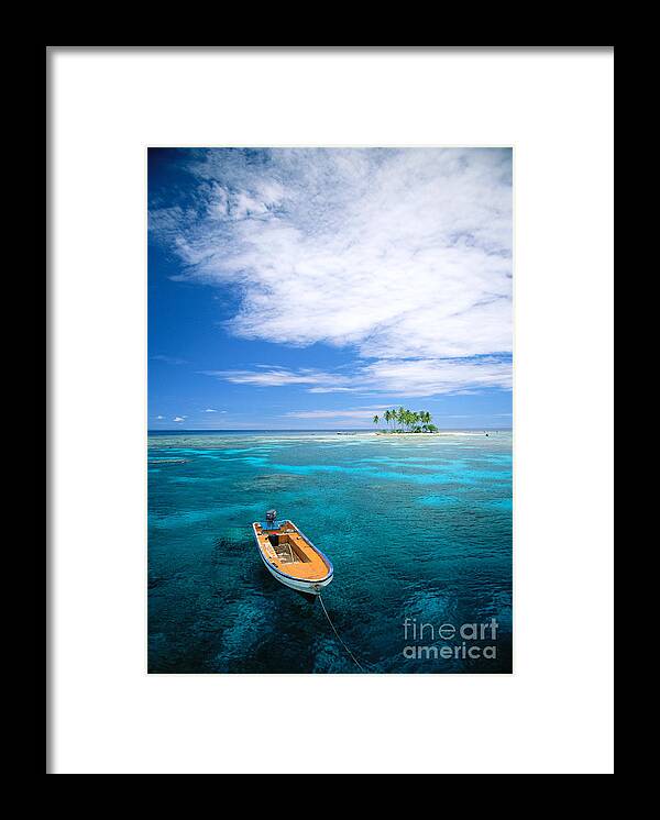 Blue Framed Print featuring the photograph View Of Micronesia by Rick Gaffney - Printscapes