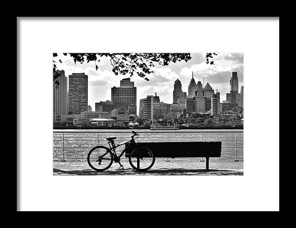 Philadelphia Framed Print featuring the photograph View of Philadelphia by Andrew Dinh