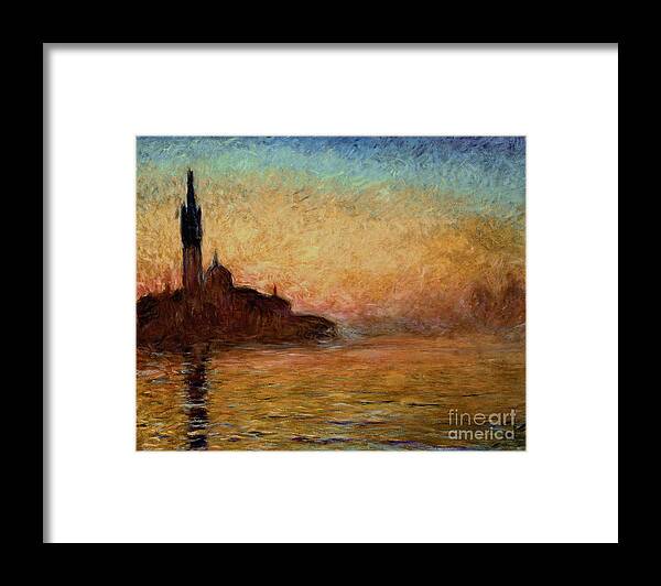 View Framed Print featuring the painting View of San Giorgio Maggiore by Claude Monet