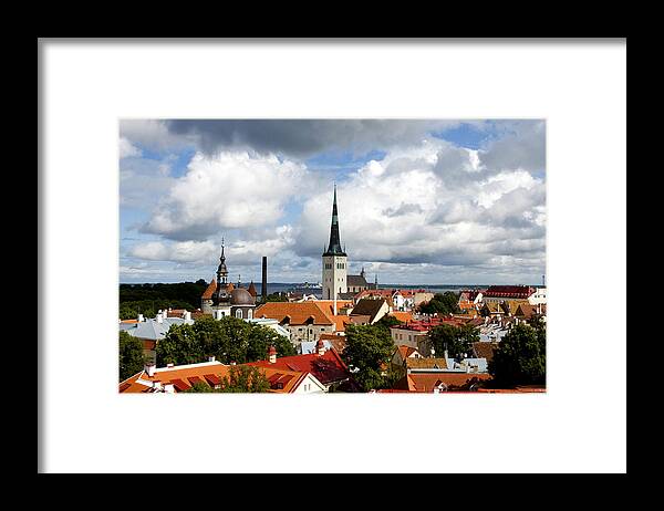 Olav Framed Print featuring the photograph View of St Olav's Church by Fabrizio Troiani