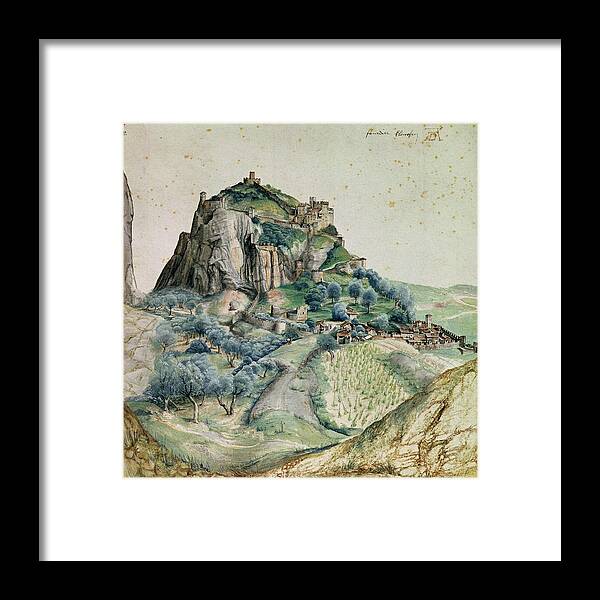 Albrecht Durer Framed Print featuring the painting View Of The Arco Valley In The Tyrol by MotionAge Designs