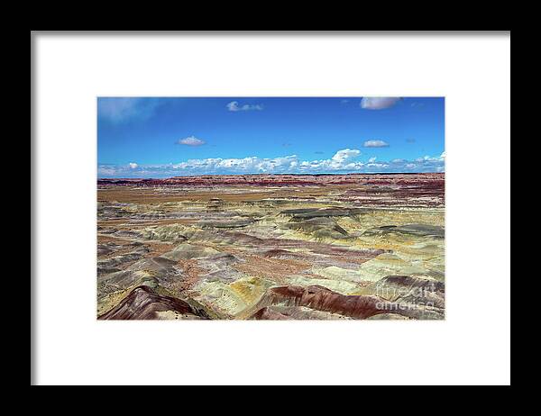 Painted Desert Framed Print featuring the photograph View of the Little Painted Desert by Stephen Whalen