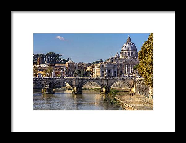 Rome Framed Print featuring the photograph View Towards Saint Peter's Basilica by Spencer Baugh