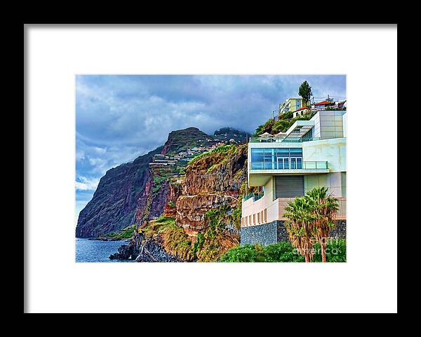 Fishing Framed Print featuring the photograph Viewpoint over Camara de Lobos Madeira Portugal by Brenda Kean