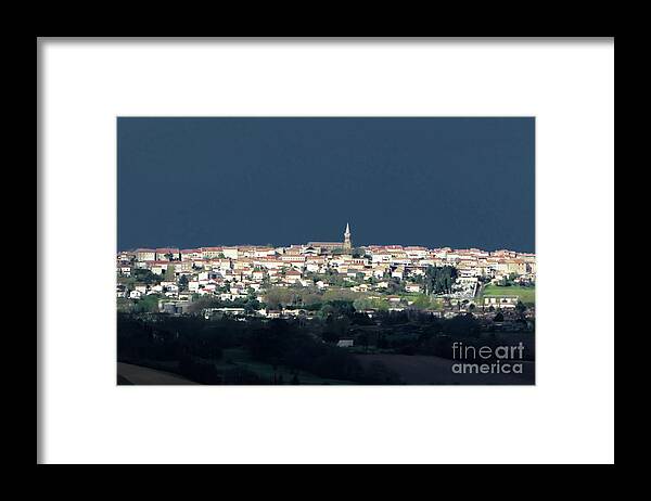 Abstract Framed Print featuring the photograph Village before the Storm by Jean Bernard Roussilhe