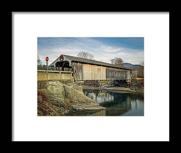 Village Bridge Framed Print featuring the photograph Village Bridge by Robert Mitchell