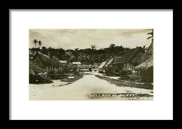 Guam Framed Print featuring the photograph Village of Sumay Guam by Thomas Walsh