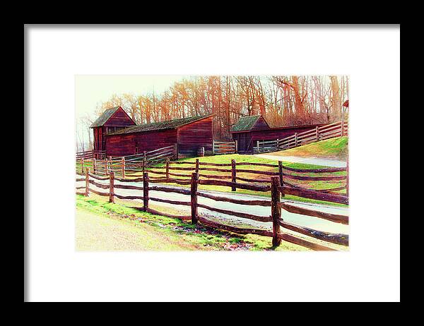 Mount Vernon Framed Print featuring the photograph Village Roads by Iryna Goodall