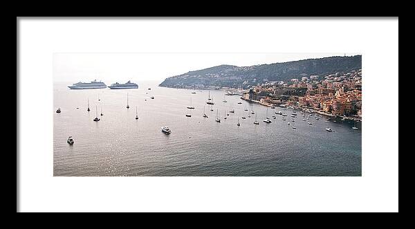 Villefranche Framed Print featuring the photograph Villefranche-sur-Mer by Steven Sparks