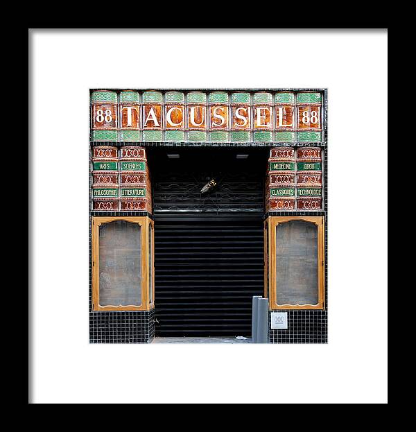 Marseille Framed Print featuring the photograph Vintage Bookshop 1 by Andrew Fare