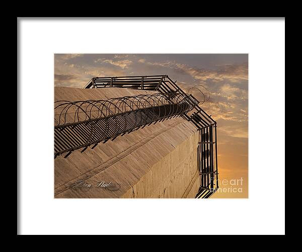 Photoshop Framed Print featuring the photograph Vintage Cement Tower by Melissa Messick