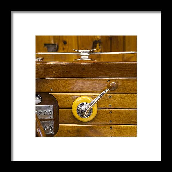 Charles Harden Framed Print featuring the photograph Vintage Century Boat speed shift by Charles Harden