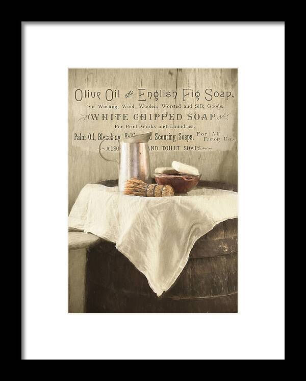 Laundry Framed Print featuring the photograph Vintage Clean by Robin-Lee Vieira