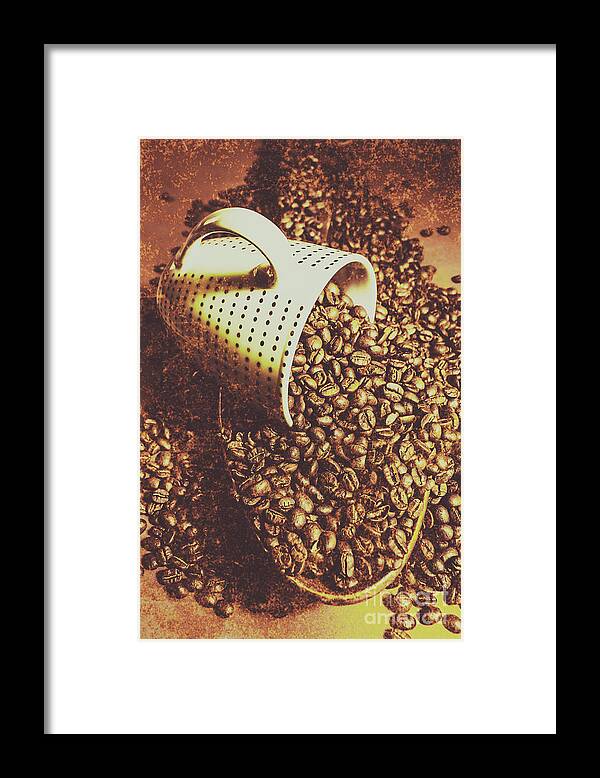 Vintage Framed Print featuring the photograph Vintage coffee shop scene by Jorgo Photography