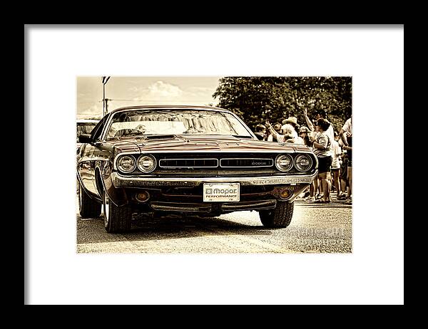 Dodge Framed Print featuring the photograph Vintage Dodge Charger by Andre Babiak