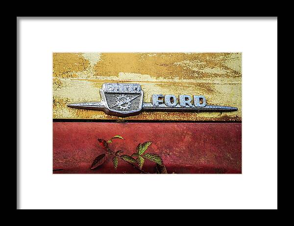 Ford Framed Print featuring the photograph Vintage Ford Logo by Patrice Zinck