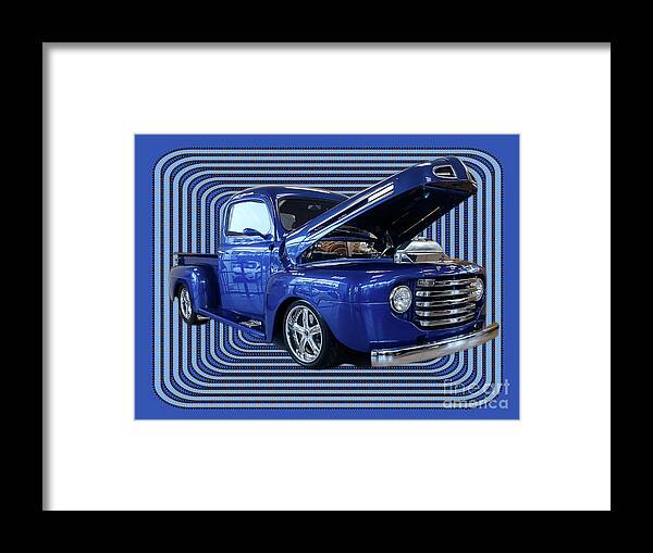 Photoshop Framed Print featuring the photograph Vintage Ford Pop Pickup Truck by Melissa Messick