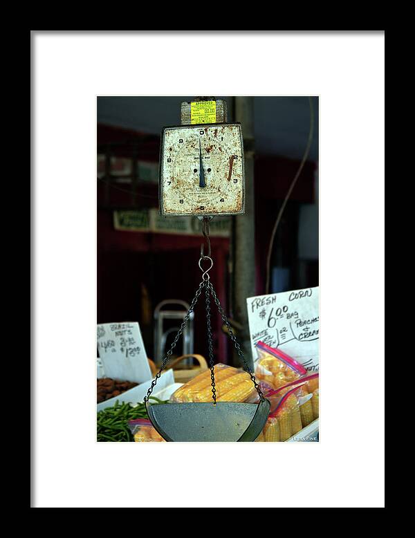 Scale Framed Print featuring the photograph Vintage Hanson Scale Model 842 by Lesa Fine